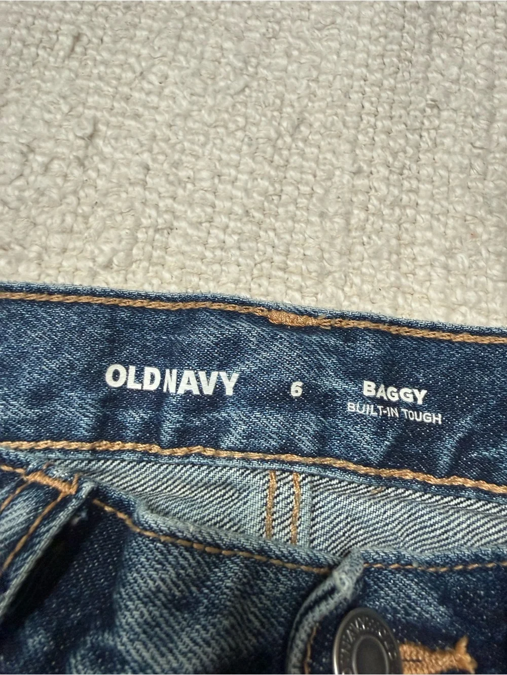 Old Navy Baggy Wide Leg Jeans Kids Size 6